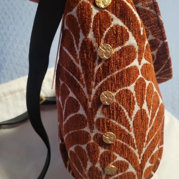 Hammitt *Morgan* Texas Tapestry Crossbody | EUC | Gold Accents | Black Leather - Picture 3 of 5